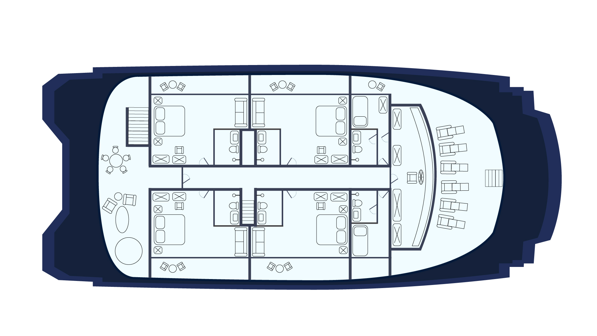 Luxury Catamaran M/C Endemic:  8 days/7 nights Route A cruise M/C Endemic